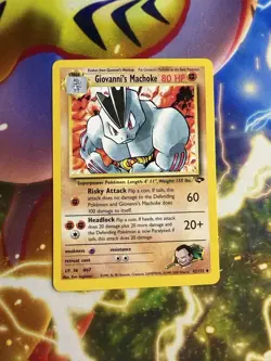 Giovanni's Machoke Uncommon Unlimited Gym Challenge 042/132 Pokemon TCG - Image 3