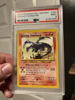 SHINING CHARIZARD PSA 9 2002 POKEMON NEO DESTINY 107/105 - Image 1