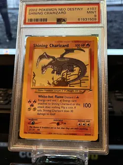 SHINING CHARIZARD PSA 9 2002 POKEMON NEO DESTINY 107/105 - Image 5