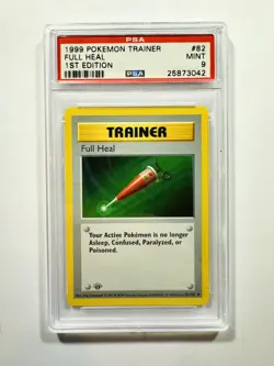 Pokemon Full Heal 1st Edition Base Non Holo Psa 9 #82 - Image 1