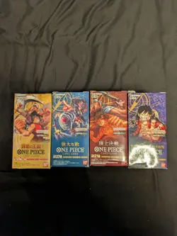 One Piece Card Game Display Sammlung Japanisch | OP01-OP04 OVP NEU - Image 1