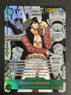 One Piece - Dracule Mihawk (Manga) OP14-119 The Azure Sea's Seven Foil English - Image 1