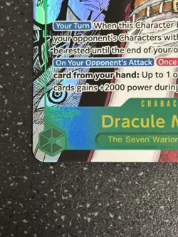 One Piece - Dracule Mihawk (Manga) OP14-119 The Azure Sea's Seven Foil English - Image 4