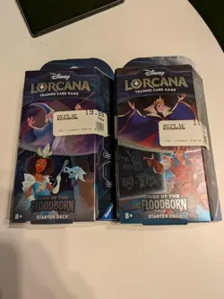 NEW! Set of 2! 1 of Each Starter Decks! Rise of the Floodborn Disney Lorcana TCG - Image 1