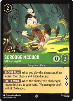 Scrooge McDuck S.H.U.S.H. Agent 89/204 Whispers in the Well Disney Lorcana - Image 1