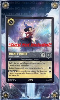 2024 Disney Lorcana Mickey Mouse Playful Sorcerer D23 Promo Custom Case - Image 3