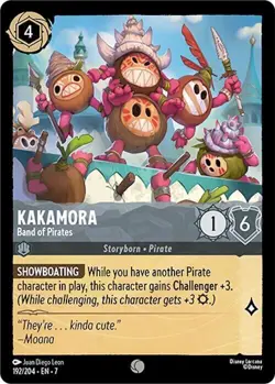 Disney Lorcana Archazia's Island - 192 Kakamora Band of Pirates Common Non Foil - Image 1