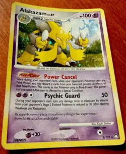 Alakazam Lv.47 2/123 Mysterious Treasures Ultra Holo Rare Pokemon Card - Image 1