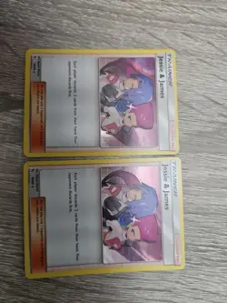 2x Pokemon TCG Jessie James Trainer Supporter Holo Rare Card 58/68 Hidden Fates - Image 1