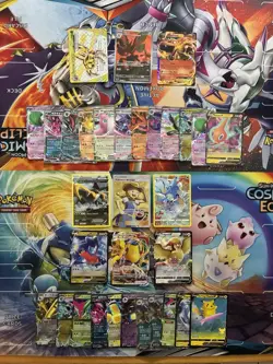 Pokemon Card Lot Full Art Alt Art Fire Charizard Scizor Pikachu 32 Cards - Image 1