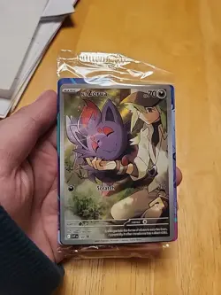 Pokemon TCG Journey Together N's Zorua #189 Holo Black Star Promo Card Sealed - Image 1