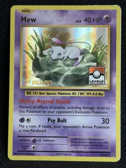 Mew - (League Challenge) [1st Place] 053/108 League & Championship Cards Holo - Image 1