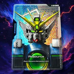 Wing Gundam Zero Foil Resource R-004 C+ NM Alt Art MS Newtype Rising Card Game - Image 1