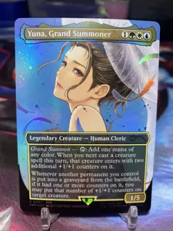Magic the Gathering TCG 2025 WPN Promo 0001 Foil - YUNA, GRAND SUMMONER - Image 1