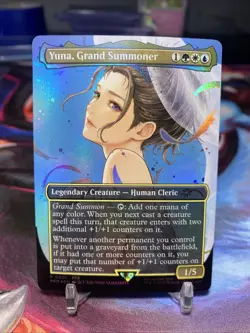 Magic the Gathering TCG 2025 WPN Promo 0001 Foil - YUNA, GRAND SUMMONER - Image 2