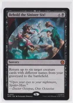 2025 Marvel's Spider-Man Magic The Gathering Behold the Sinister Six! 51 - Image 1