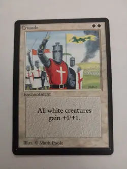 MTG Crusade Beta Regular Rare - Original Owner - Never Been Played - Image 1