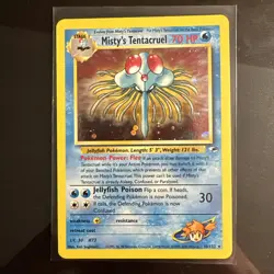 Misty's Tentacruel 10/132 WOTC Gym Heroes Unlimited Rare Holo Pokemon Card LP - Image 1