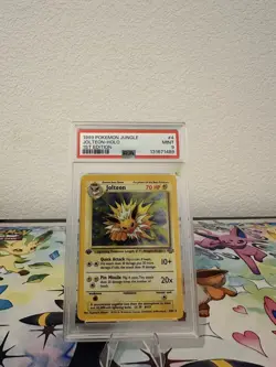 1999 POKEMON JUNGLE 1ST ED #4 JOLTEON-HOLO PSA 9 - Image 1