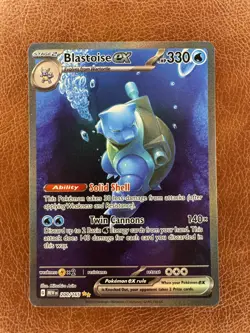 Pokemon TCG Blastoise EX Scarlet & Violet 151 Card 200/165 Blastoise SIR 3 - Image 1