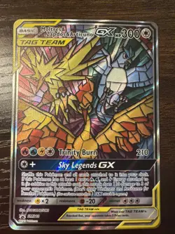 Pokemon TCG Moltres Zapdos Articuno GX SM210 Hidden Fate Promo - Image 1