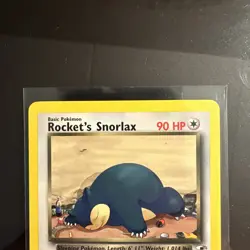 Rockets Snorlax 33/132 Pokemon TCG Gym Heroes Non Holo Rare Near Mint - Image 2