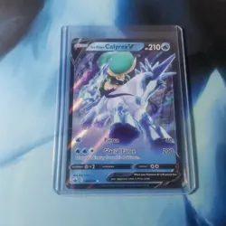 Pokemon TCG Ice Rider Calyrex V 045/072 Shining Fates NM/M - Image 1