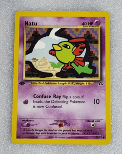 Natu 59/75 NM Neo Discovery Common 1st Edition Pokemon TCG - Image 1