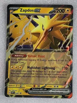 Zapdos ex SVP 049 NM/M Scarlet Violet 151 Black Star Promo Pokemon TCG - Image 1