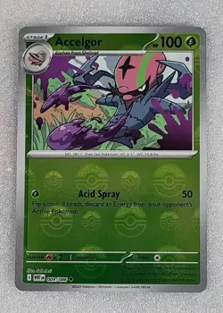 Accelgor 009/086 NM/M Poke Ball Reverse Holo WHT EN SV White Flare Pokemon TCG - Image 1