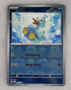 Ducklett 025/086 NM/M Poke Ball Reverse Holo WHT EN White Flare Pokemon TCG - Image 1