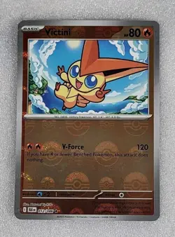 Victini 012/086 NM/M BLK EN SV Black Bolt Poke Ball Reverse Holo Pokemon TCG - Image 1