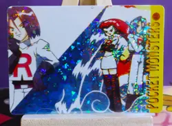 POKEMON POCKET MONSTERS VENDING PRISM STICKER 68 JESSE AND JAMES - Image 1