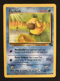 Psyduck 53/62 Pokemon Fossil Common - Image 1