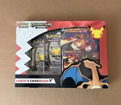 Pokemon TCG Celebration Box Lance's Charizard V Brand New Sealed Free Shipping 820650809392 - Image 1
