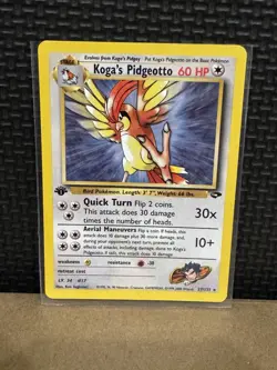 2000 Pokemon Gym Challenge - 1st Edition - Koga’s Pidgeotto 27/132 - Ungraded - Image 1