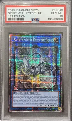 2025 PSA 10 YUGIOH MP25 STARLIGHT RARE SPIRIT WITH EYES OF BLUE 💎 - Image 1