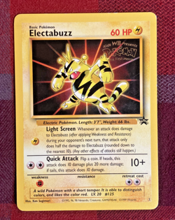 Electabuzz 2 WOTC Black Star Promo 1st Movie STAMPED Pokemon Card LP - Image 2