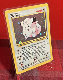 Clefairy 6/130 Base Set 2 Holo Rare Pokemon Card - Image 1