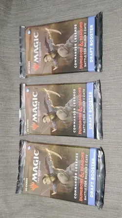 Commander Legends Battle for Baldur's Gate Draft Booster Packs - LOT OF 3 - MtG - Image 2