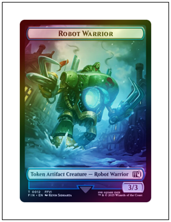 1x Sephiroth, One-Winged Angel, Foil Token Emblem, Final Fantasy, Magic MTG NM - Image 2