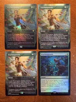 4x Arachnogenesis Borderless Lot MTG Commander Masters NM-M 647 - Image 1