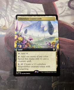 Abundant Countryside - Extended Art - Lorwyn Eclipsed - Magic the Gathering - Image 1