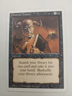 Demonic Tutor Revised Never Been Played Original Owner - Image 1