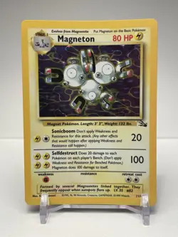 Magneton - Pokemon Holo Rare - Fossil Set 11/62 - Image 1
