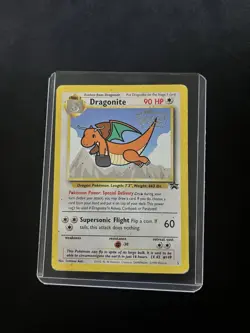 Dragonite #5 Black Star Promo 1999 Pokemon The First Movie Stamped MP/HP - Image 1
