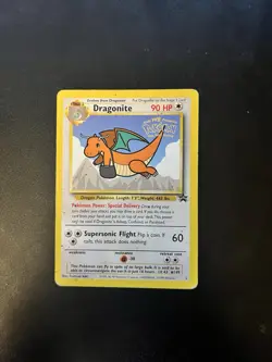 Dragonite #5 Black Star Promo 1999 Pokemon The First Movie Stamped MP/HP - Image 2