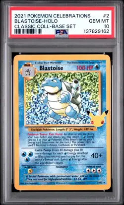 PSA 10 SEQUENTIAL BLASTOISE 2 CHARIZARD 4 VENUSAUR 15 CELEBRATIONS POKEMON - Image 2