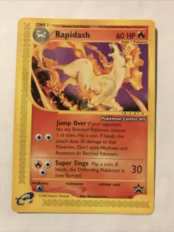 Pokemon Card - Rapidash WoTC Black Star Promo 51 Promo - Image 1