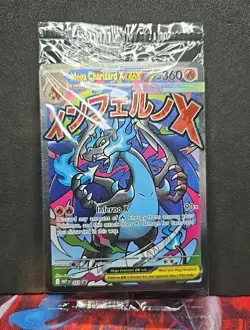 Sealed Pokemon Mega Charizard X ex 023 Me: Mega Evolution Promo Holo - Image 1